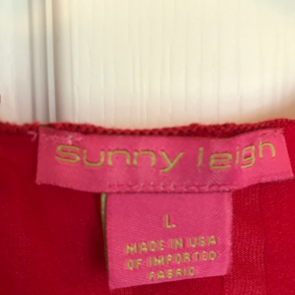 Red ruffle flapper dress, large - Picture 2 of 2